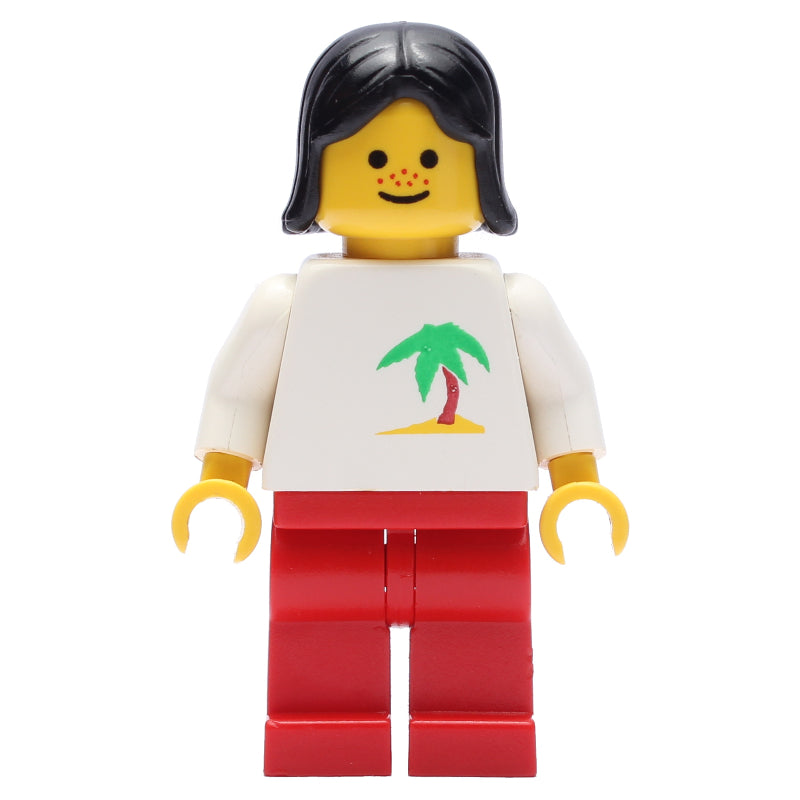 fig-009493 – White Torso, Red Legs, Black Hair, Freckles