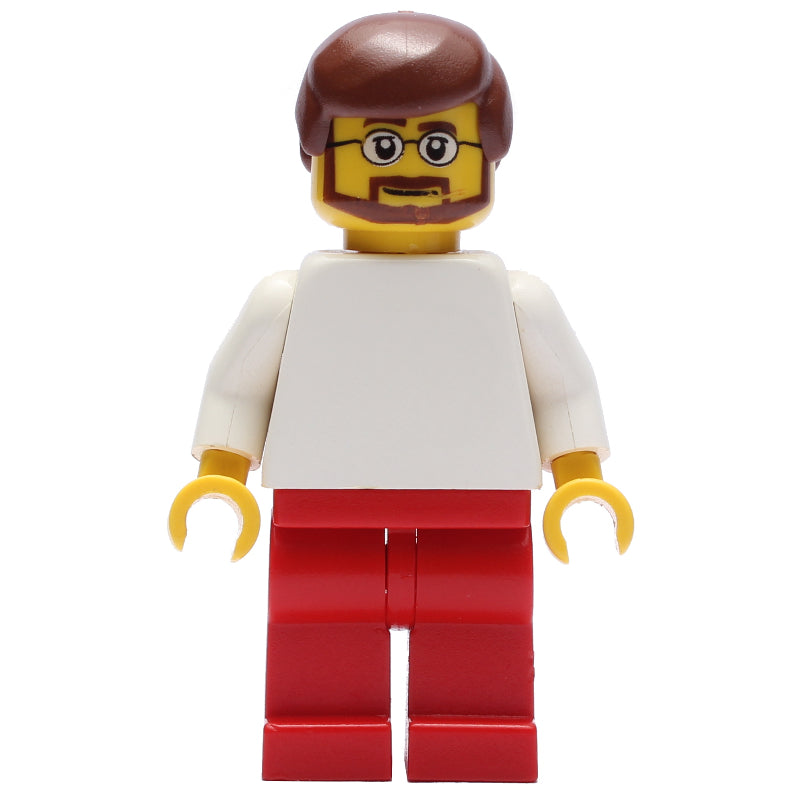 fig-009508 – White Torso, Red Legs, Reddish Brown Hair