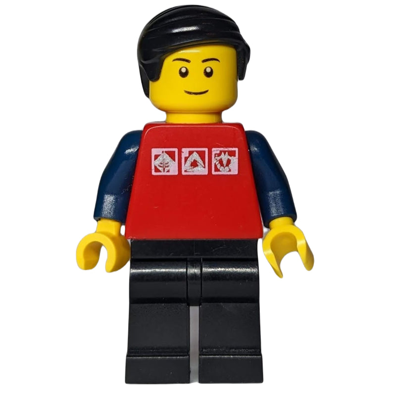 fig-009518 – Red Torso, Black Legs, Black Hair