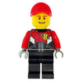 fig-009560 – Racer, Black and Red Jumpsuit, Red Cap