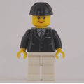 fig-009617 – Woman, Black Jacket with Tie, White Legs, Black Hard Hat