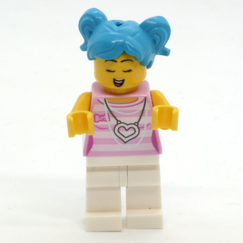 fig-009652 – Poppy Starr, Pink Tank Top, White Legs
