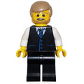 fig-009667 – Man, Black Vest with Tie, Dark Tan Hair, Beard