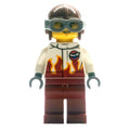 fig-009675 – Pilot, White and Dark Red Jumpsuit, Helmet with Goggles