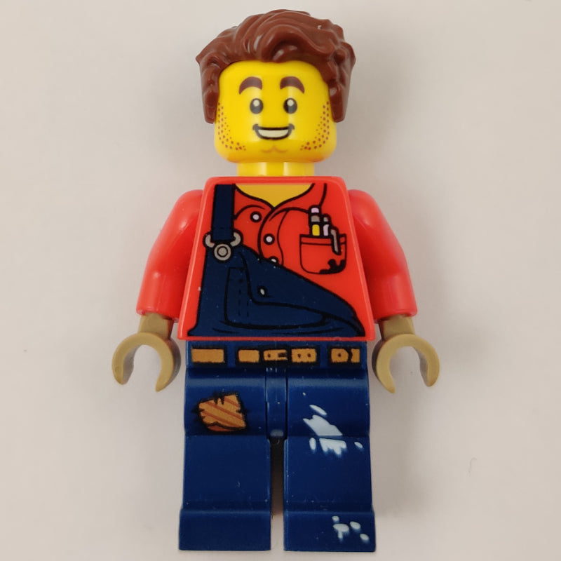 fig-009708 – Harl Hubbs, Dark Blue Overalls