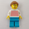 fig-009709 – Woman, Red and White Striped Sweater, Medium Azure Legs, Medium Nougat Hair