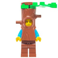 fig-009711 – Man, Dark Tan Vest, Tree Costume with Branch