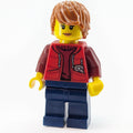 fig-009748 – Marine Explorer, Woman, Open Red Jacket over Dark Red Sweater, Dark Orange Hair