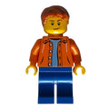 fig-009769 – Man, Open Orange Shirt, Blue Legs, Dark Orange Hair