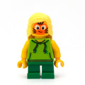 fig-009797 – Girl, Lime Hoodie, Short Green Legs, Tiger Facepaint