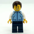 fig-009804 – Man, Medium Blue Jacket, Dark Blue Legs, Dark Brown Hair