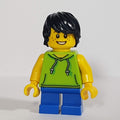 fig-009813 – Boy, Lime Hoodie, Short Blue Legs, Black Hair