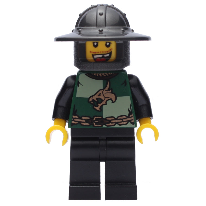 fig-009887 – Knight, Dark Green, Wide Brim Helmet