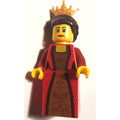 fig-009891 – Chess Queen, Red Dress, Gold Crown