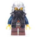 fig-009900 – Dwarf, Black Beard, Metallic Silver Helmet
