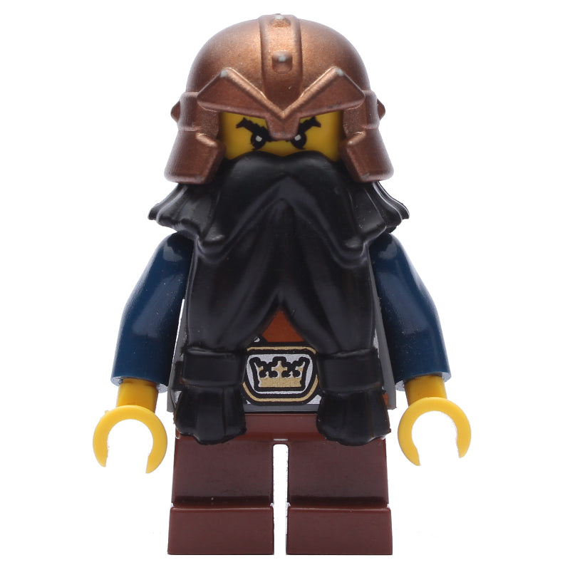 fig-009917 – Dwarf, Black Beard, Copper Helmet