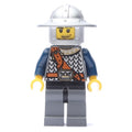 fig-009935 – Knight, Dark Blue, Wide Brim Helmet, Stubble