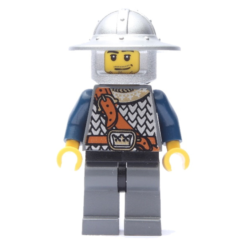 fig-009935 – Knight, Dark Blue, Wide Brim Helmet, Stubble