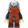 fig-009945 – Dwarf, Dark Orange Beard, Metallic Silver Helmet, Printed Beard
