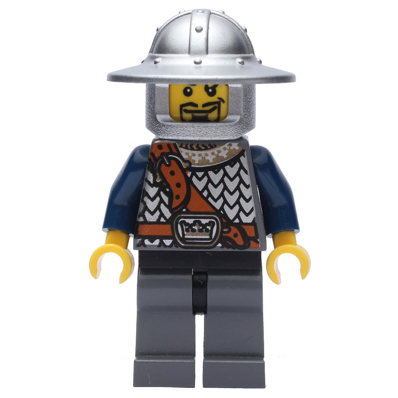 fig-009948 – Knight, Dark Blue, Wide Brim Helmet, Goatee Beard