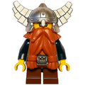 fig-009949 – Dwarf, Dark Orange Beard, Metallic Silver Helmet