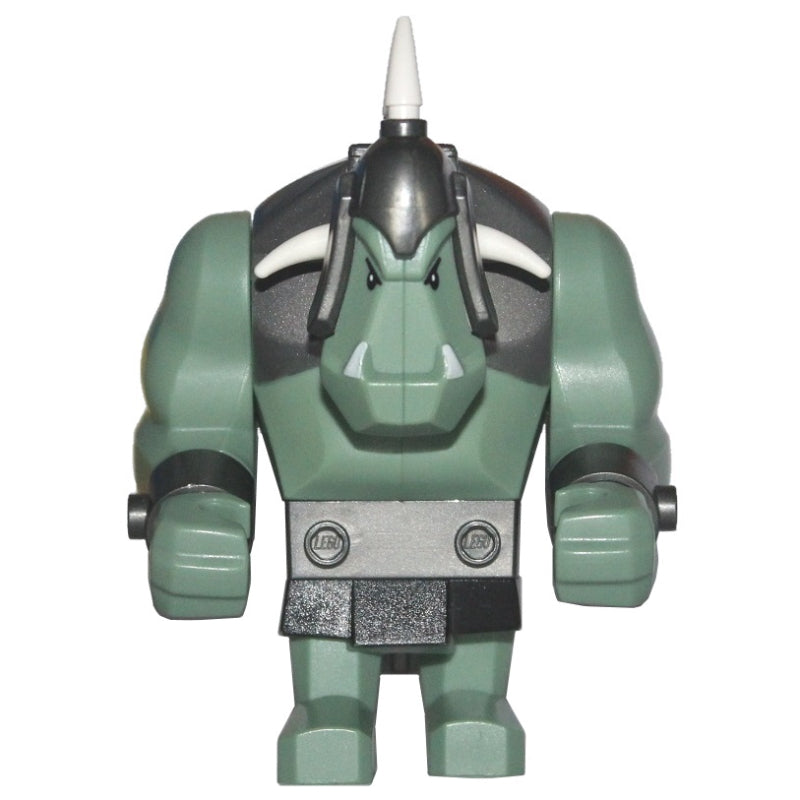 fig-009950 – Troll, Sand Green with 5 White Horns (Big Fig)