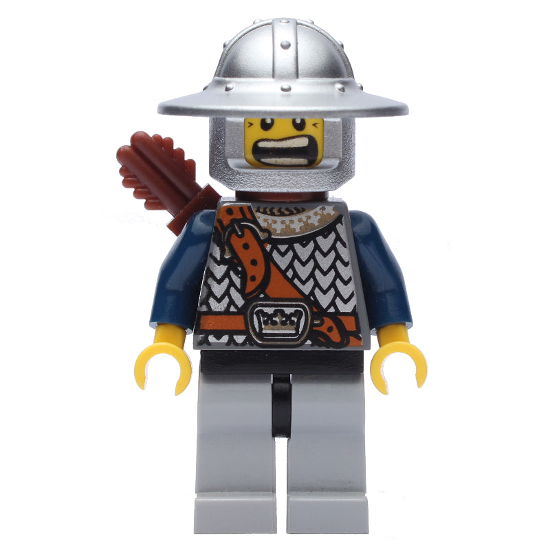 fig-009953 – Knight, Archer with Wide Brim Helmet, Quiver, Smile