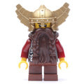 fig-009955 – Dwarf, Dark Brown Beard, Metallic Gold Winged Helmet