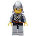 fig-009965 – Knight, Dark Blue, Helmet, Smile with Brown Eyebrows