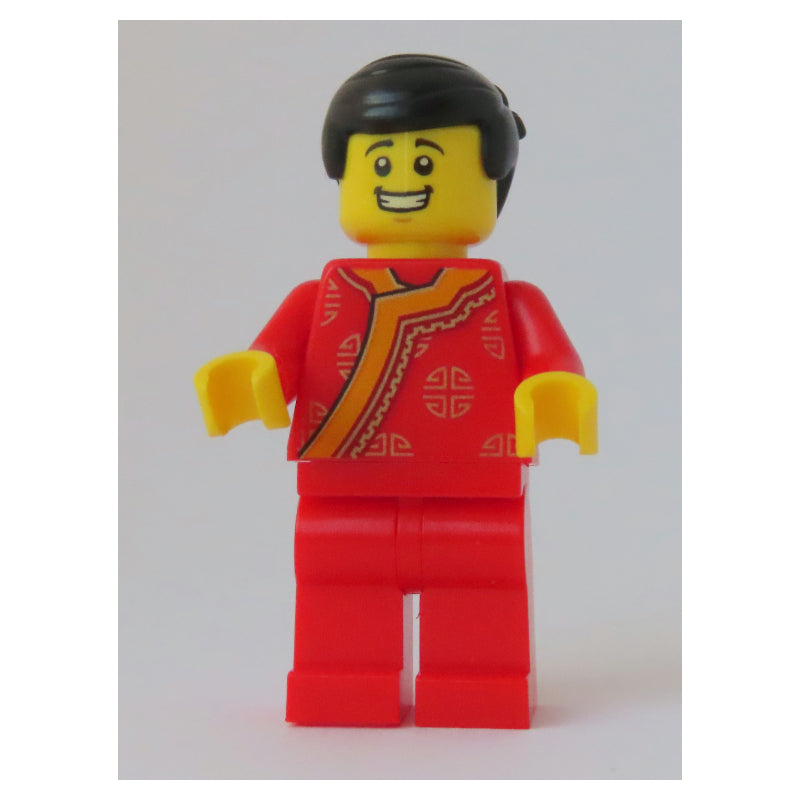 fig-009978 – Man, Red Robe, Black Hair