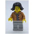 fig-009981 – Woman, Medium Nougat Jacket, Light Bluish Gray Legs, Black Hair