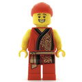 fig-009984 – Man, Red Robe with Gold Sash Belt, Red Bandanna, Big Smile