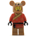 fig-009987 – Man, Rat Costume Head, Red Robes with Black Sash Belt