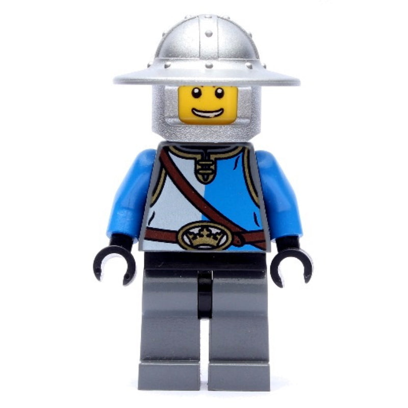 fig-010115 – Knight, Blue, Wide Brim Helmet