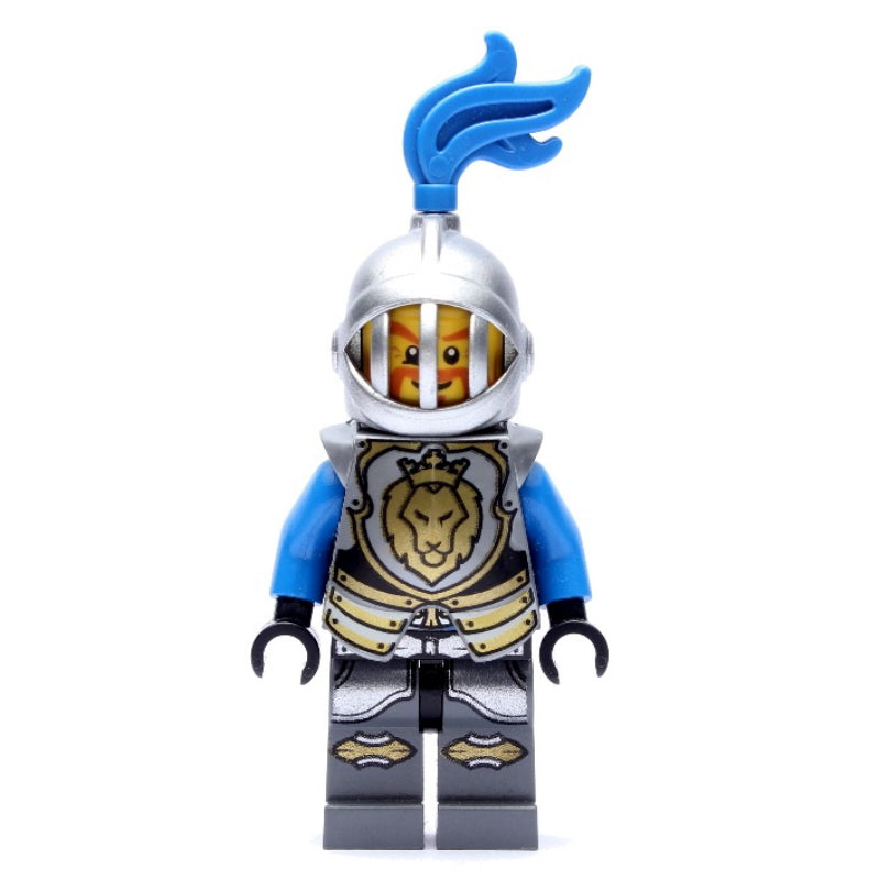 fig-010116 – Knight, Blue, Armor, Helmet with Grille and Blue Plume