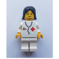 fig-010125 – Doctor - White Torso and Legs, Black Hair Female (3626c Head)