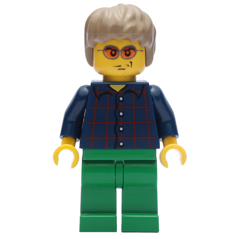 fig-010162 – Dark Blue Torso, Green Legs, Dark Tan Hair