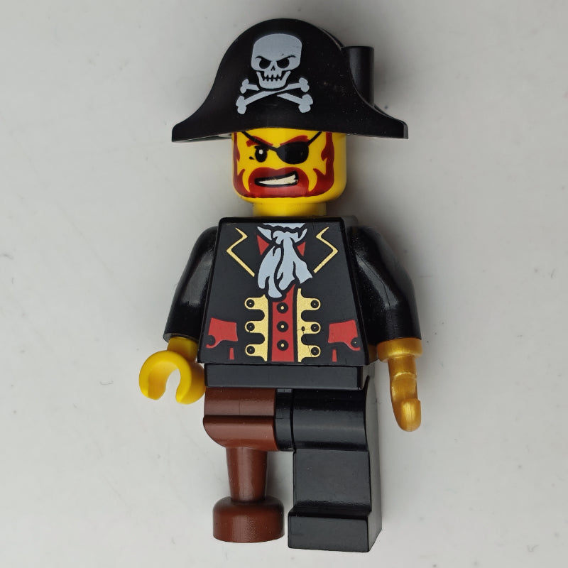 fig-010170 – Pirate - Black Torso, Black Leg, Peg Leg - Nashville