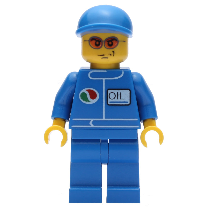 fig-010186 – Blue Torso, Legs, and Cap, Orange Sunglasses