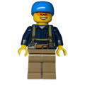 fig-010200 – Dark Blue Torso, Dark Tan Legs, Dark Azure Helmet