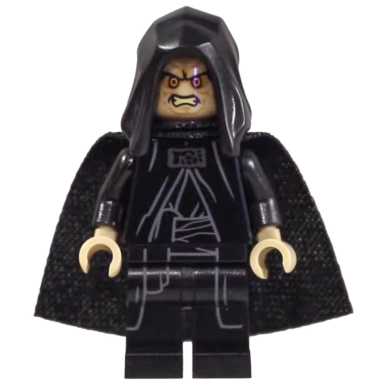 fig-010302 – Emperor Palpatine, Tan Skin, Open Hood (19888 Cape)