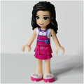 fig-010328 – Emma - White Top, Magenta Apron, Flower