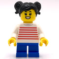 fig-010371 – Kid - White Torso, Blue Legs, Black Hair