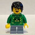 fig-010372 – Kid - Green Torso, Sand Blue Legs, Black Hair