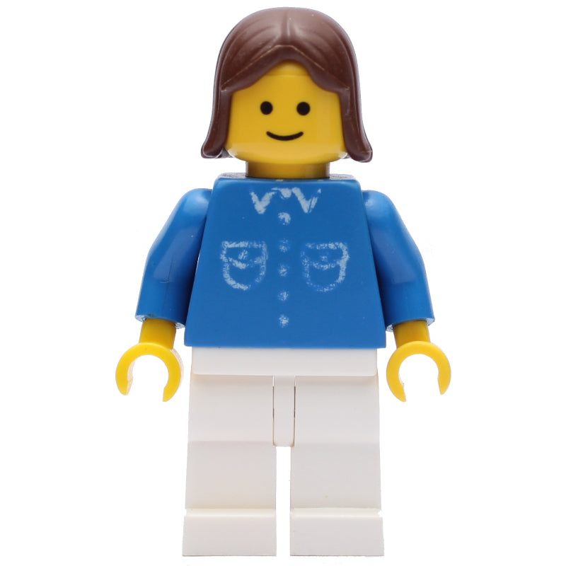fig-010379 – Blue Torso, White Legs, Brown Hair