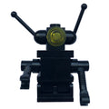 fig-010410 – Classic Space Droid - Black, Hinge Base Trans-Yellow Eyes