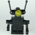 fig-010411 – Classic Space Droid - Black, Hinge Base Trans-Yellow Eyes, Bar