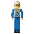 fig-010490 – Technic Figure Blue Legs, Light Gray Top with Wave and Orca Print, Blue Arms - White Helmet