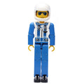 fig-010502 – Technic Figure Blue Legs, White Top with Zip & Shoulder Harness Print, Blue Arms - White Helmet