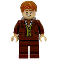 fig-010511 – George Weasley in Reddish Brown Suit, Dark Orange Tie